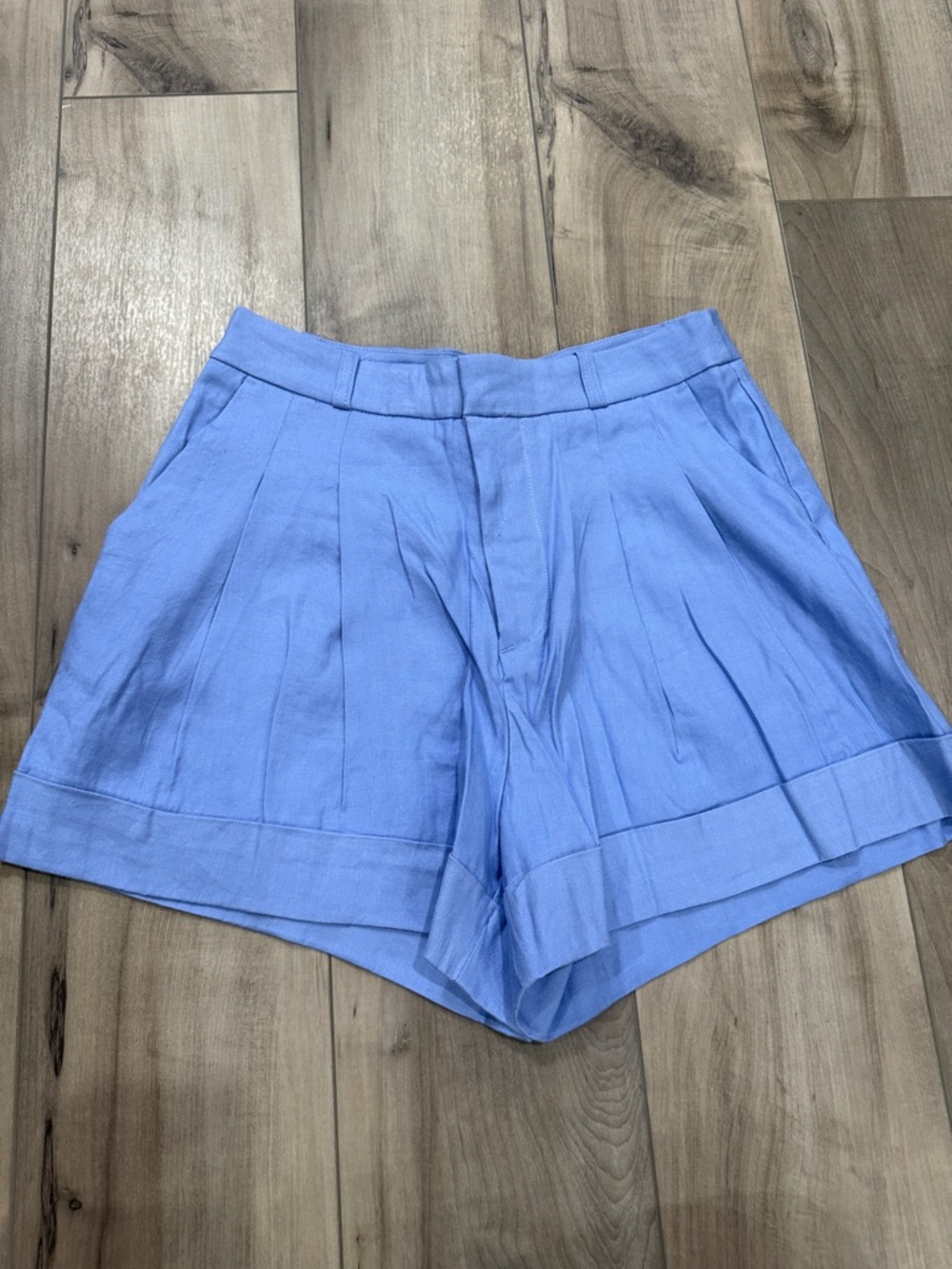 NEW Anthropologie Maeve Avery High-Rise Tailored Pleated Shorts. Cuffed Edition.